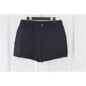 Women's Rafaella Classic Sport Black Shorts with front and back Pockets